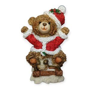 Christmas Bears K's Collection Sledding First Edition